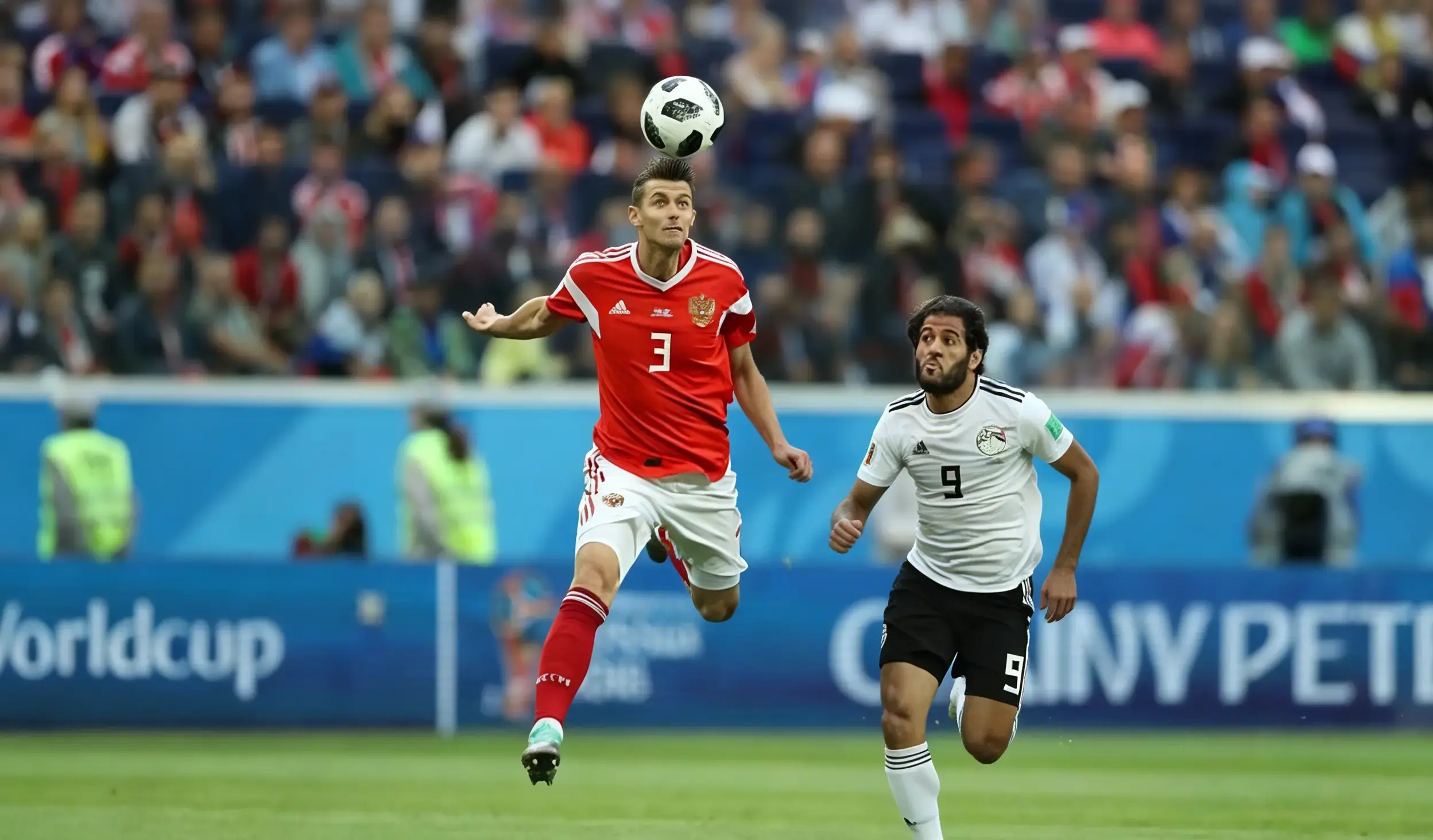 En el Mundial 2018, Egipto se enfrentó a la anfitriona Rusia y el resultado fue 1-3.