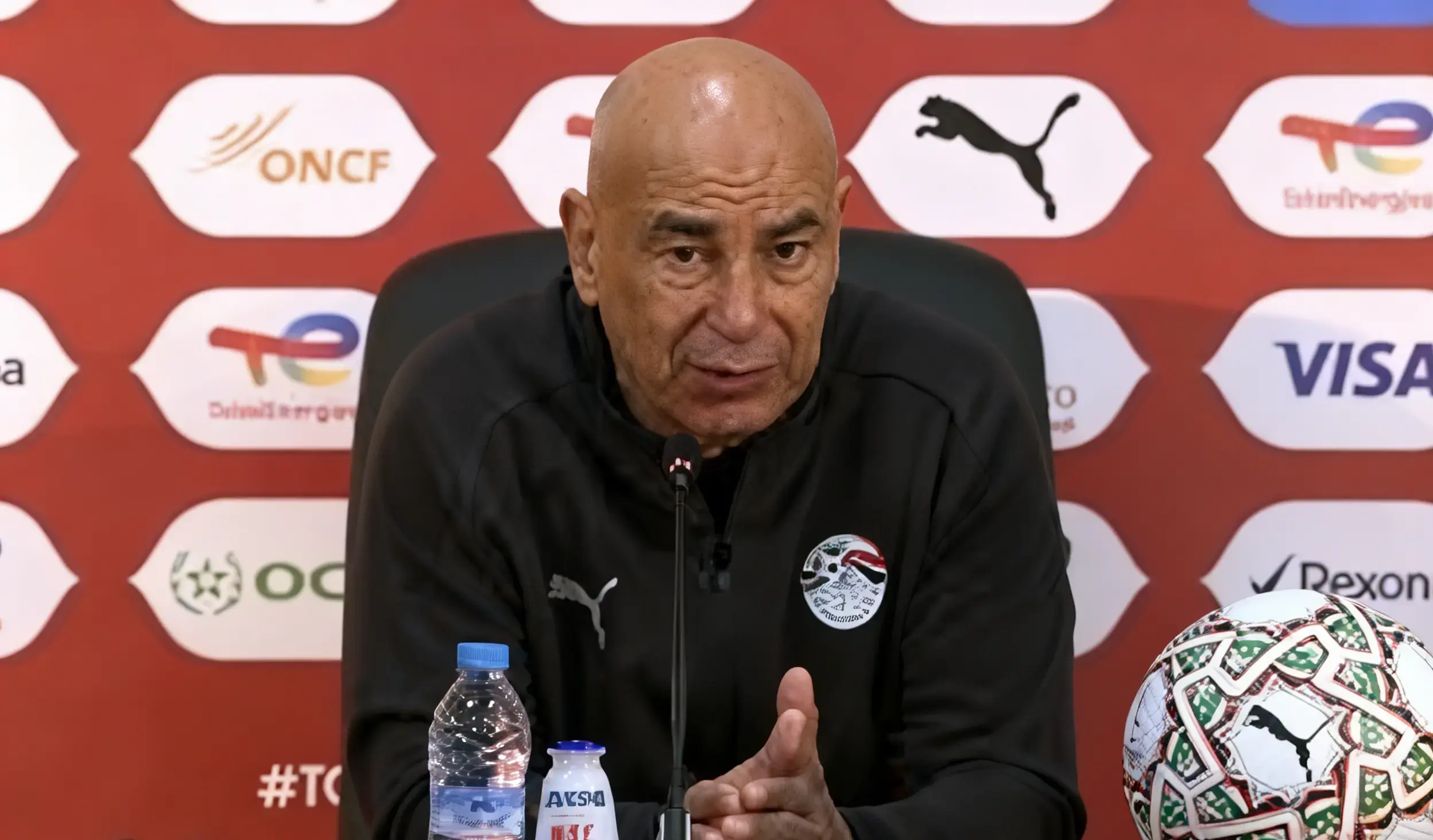 El entrenador de la selección de Egipto, Mohamed Hassan.