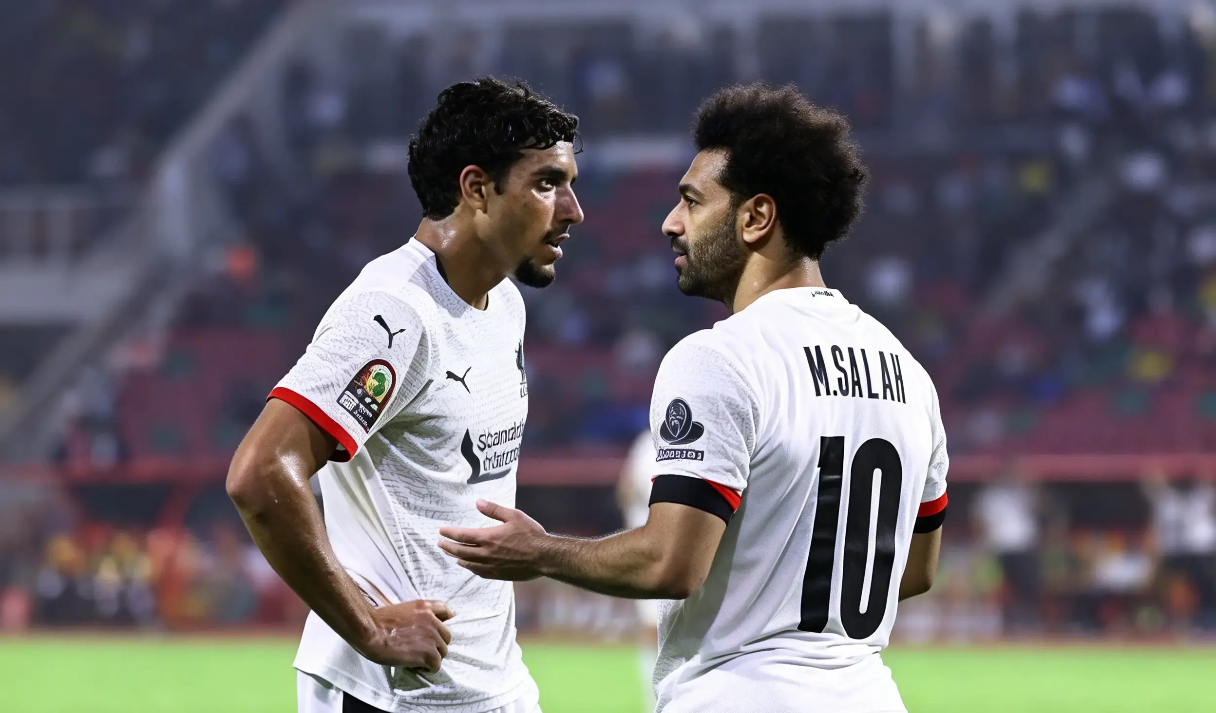 La pareja ofensiva Salah y Marmoush.