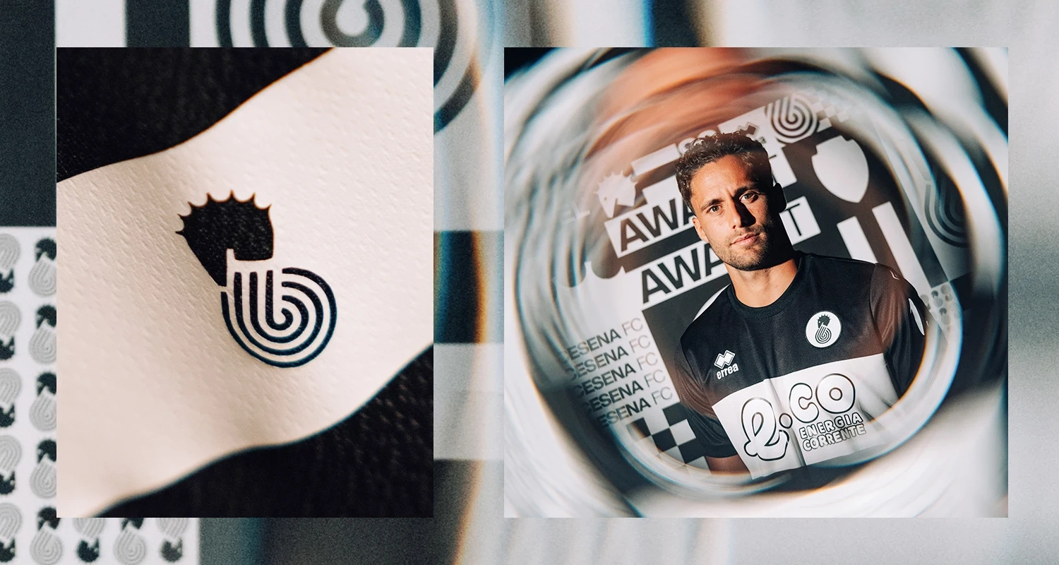 Camiseta de local del Cesena FC para la temporada 2025-26.