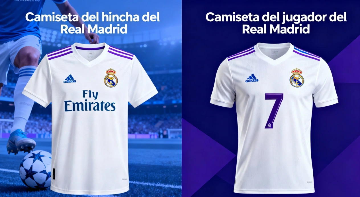 La comodidad clásica de la versión fan del Madrid versus la ligereza de la versión de jugador.