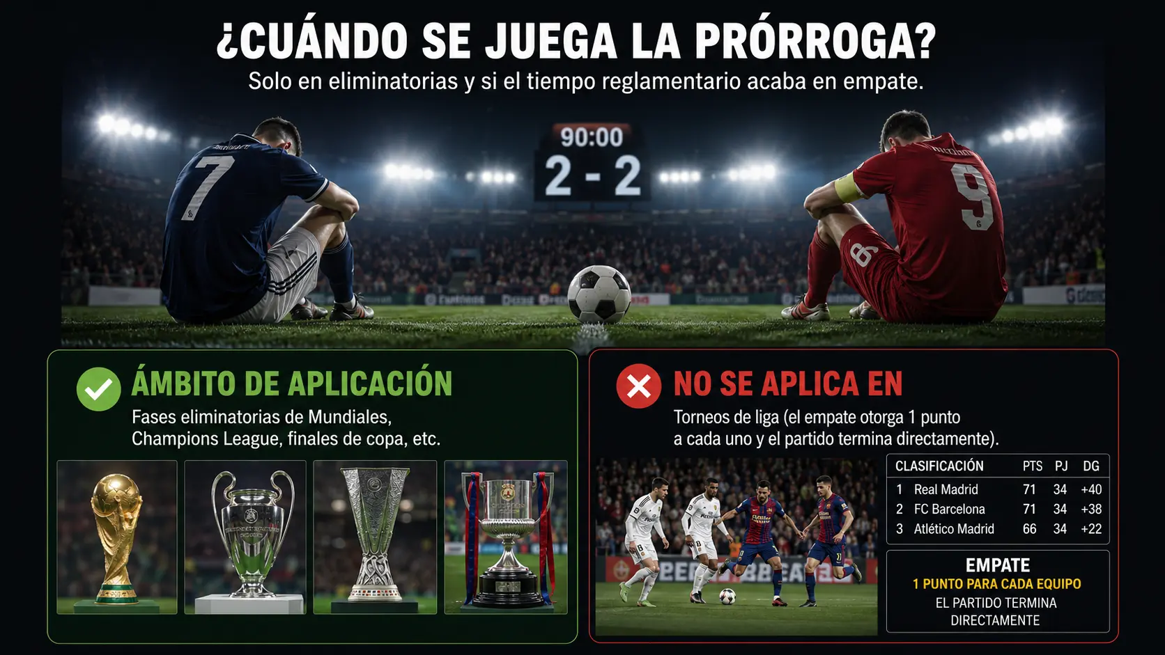 Casos en los que se disputa la prórroga.