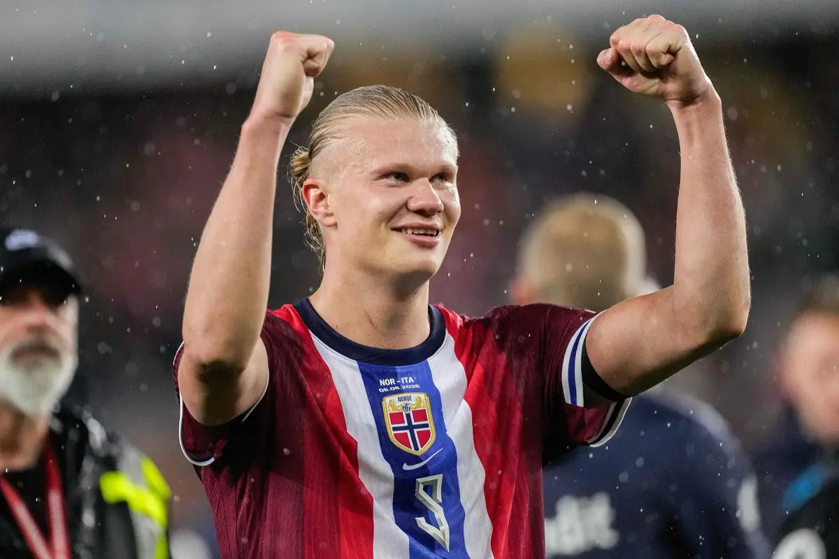 El delantero ofensivo de Noruega, Haaland