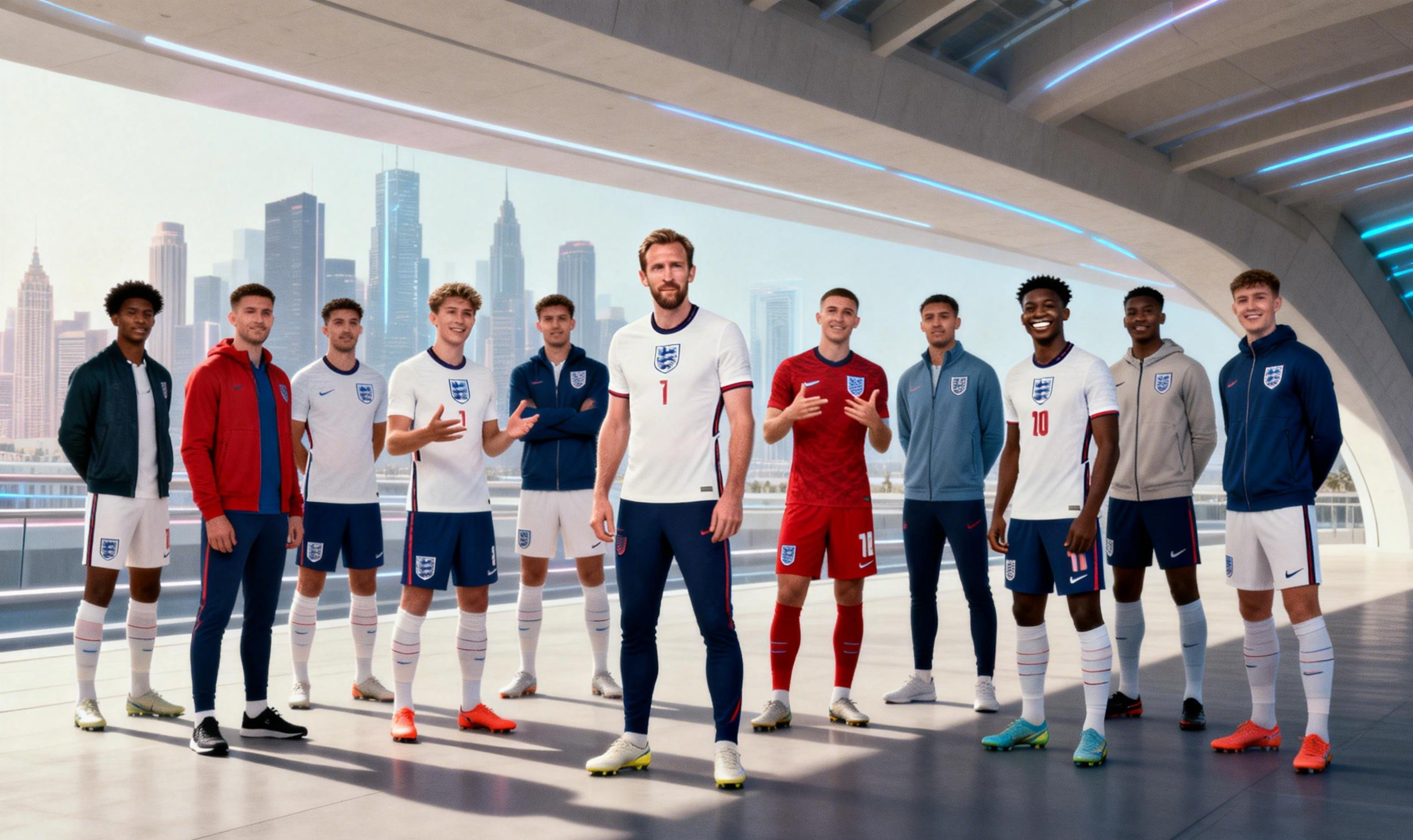 Posible alineación de Inglaterra para el Mundial 2026 con jugadores como Kane, Bellingham, Foden y Saka