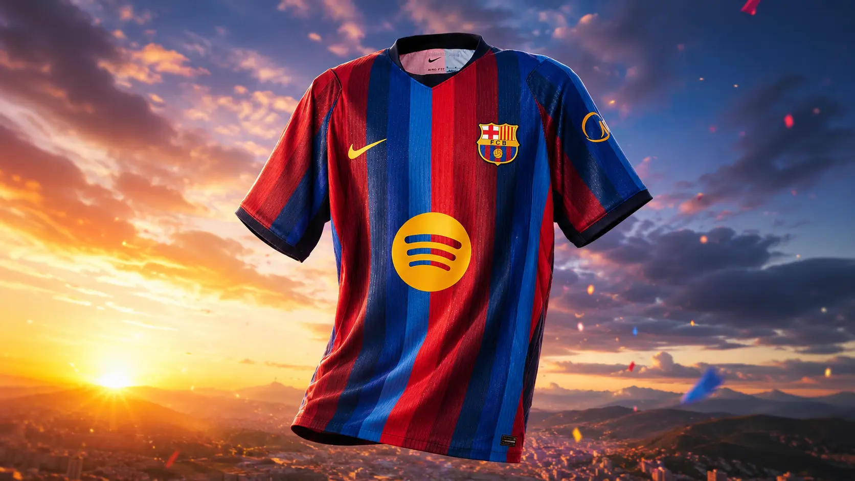 La camiseta local del Barça 2026/27 presenta un diseño con un degradado en rojo y azul.