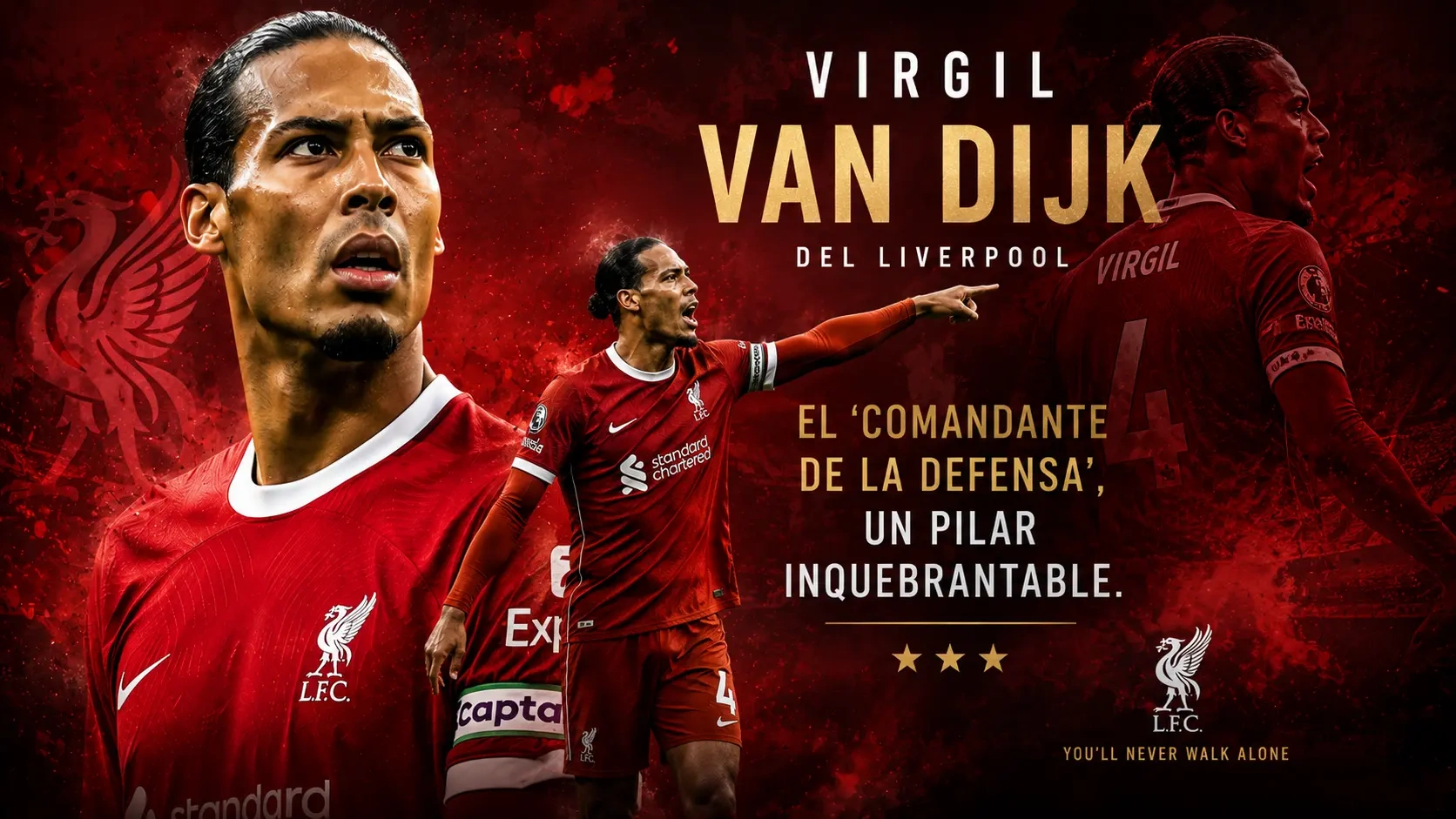 Virgil van Dijk — el "comandante de la defensa", firme como un ancla.