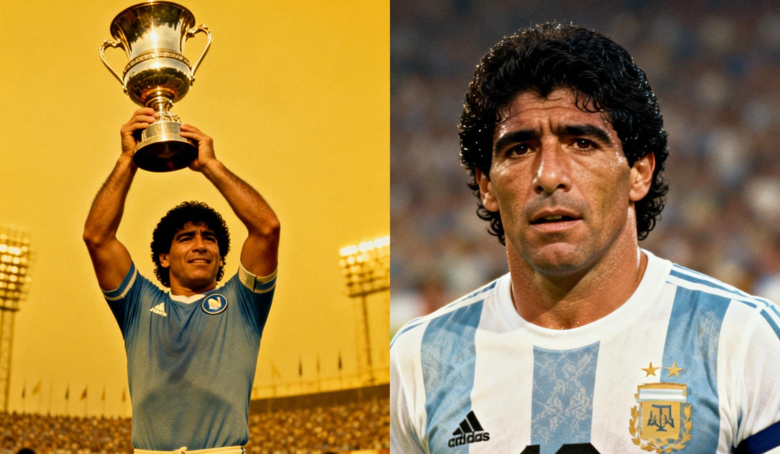 Comparativa: Maradona con el Nápoles y con Argentina en el Mundial 1990