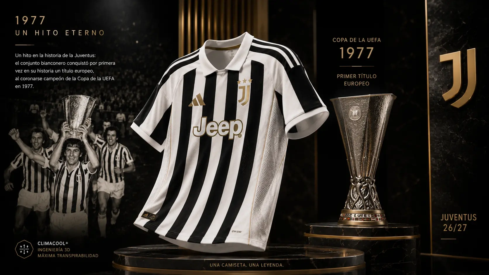 Un hito en la historia de la Juventus: su primer título europeo, la Copa de la UEFA 1977.