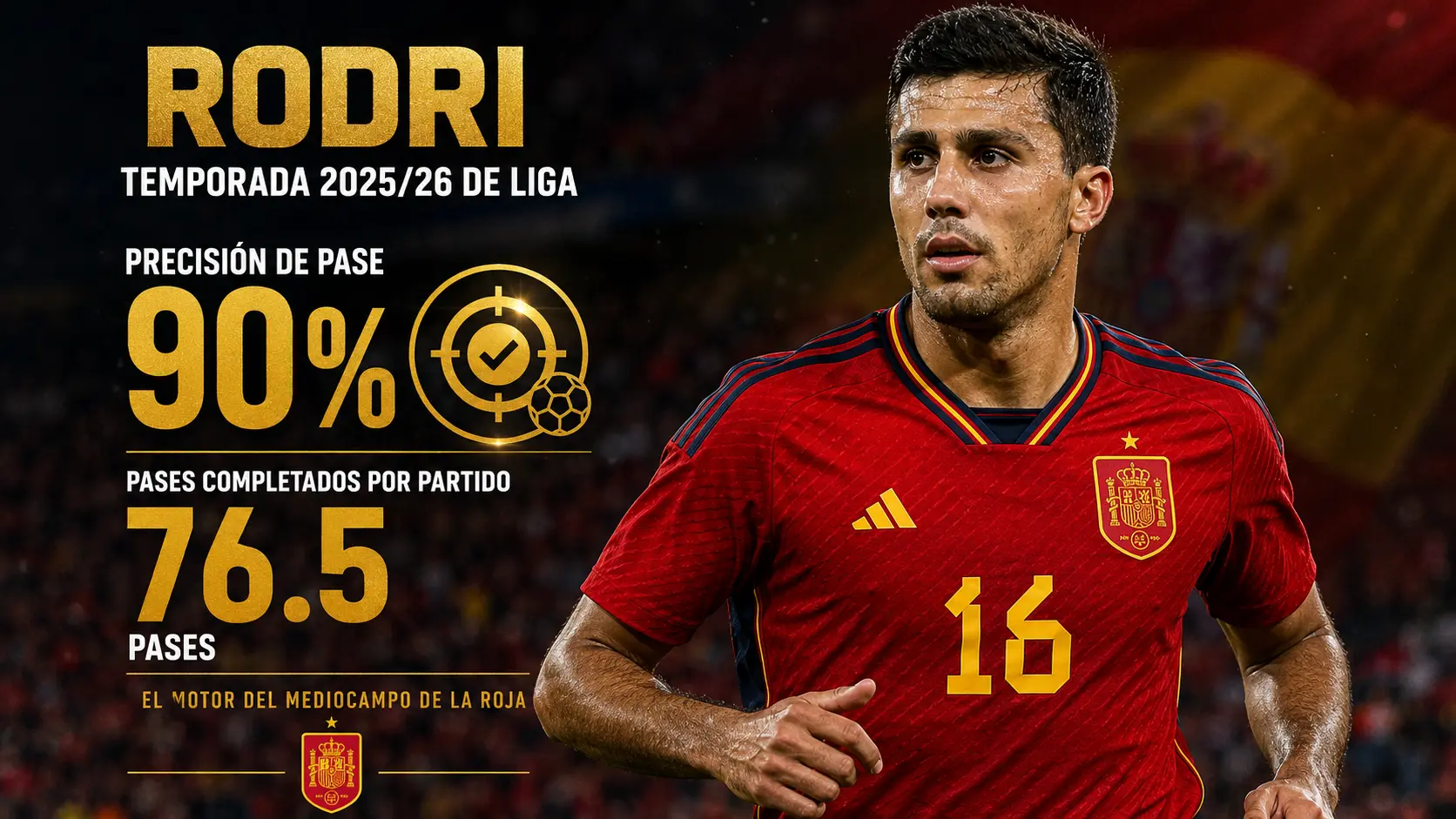 Rodri: el "centro de mando" con nivel de Balón de Oro.