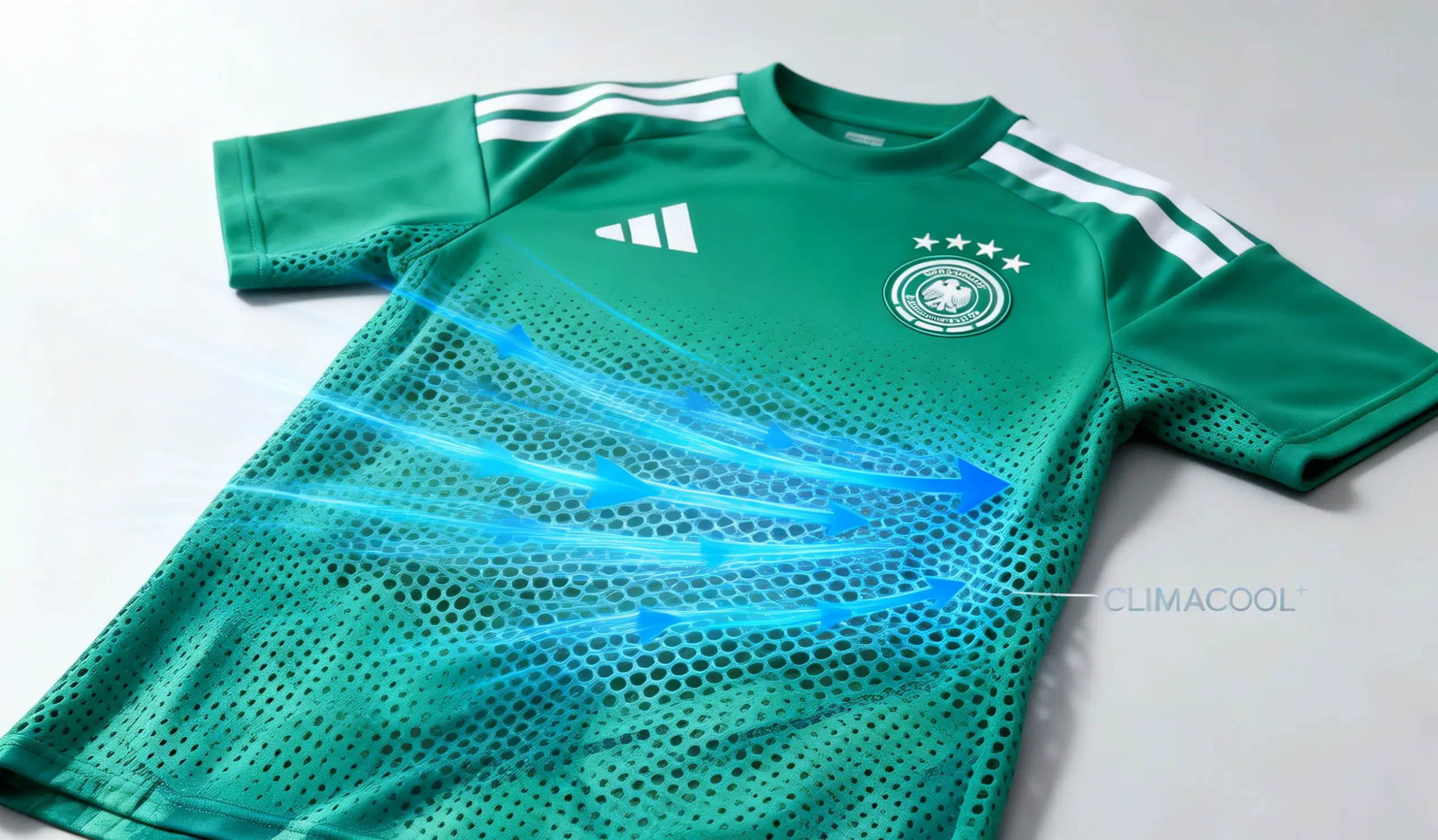Camiseta infantil de Alemania para la Copa Mundial 2026 con tecnología CLIMACOOL.