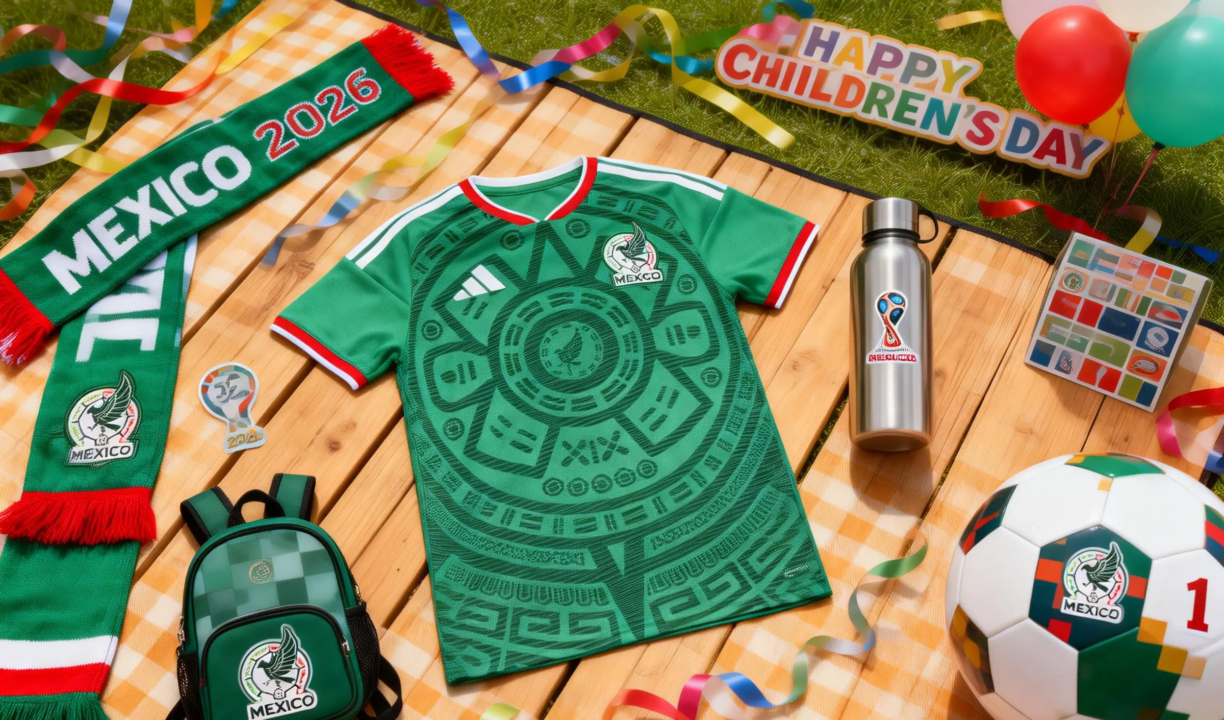 Gran colección de accesorios temáticos de la Copa Mundial 2026.