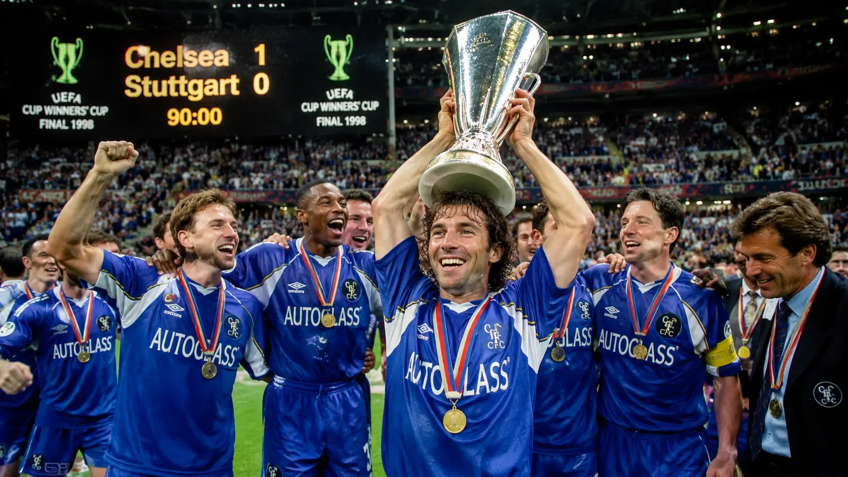 En 1998, el Chelsea ganó la Recopa de Europa.